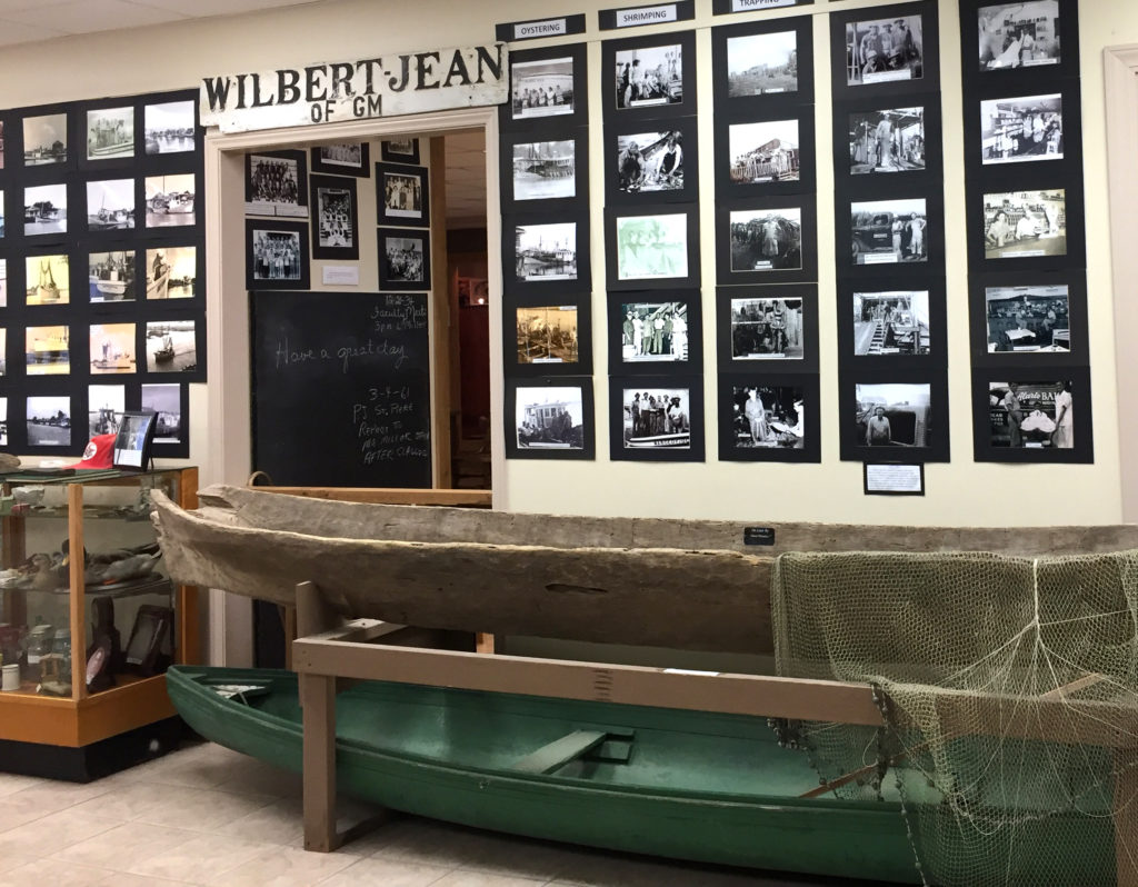 Photo memory wall at Golden Meadow Library, Louisiana